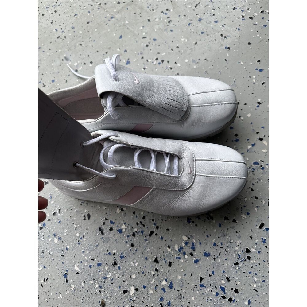 Nike Womens Golf Shoes White Pink Size 9.5W Spikes Used - Picture 2 of 5